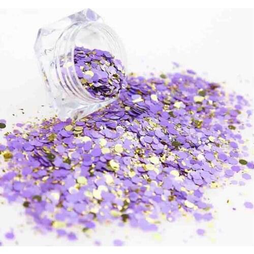 500gram Chunky pastel nail art glitter hexagon and dot mix, matte glitter, festival glitter, nail tech gift ,H54543rf