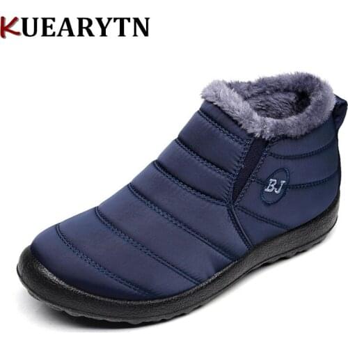 2021 New women Winter Shoes Solid Color Snow Boots Plush Inside Antiskid Bottom Keep Warm Waterproof Ski Boots Size 35-46