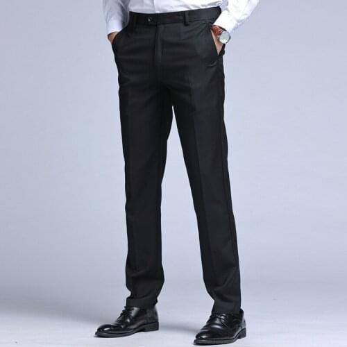 2021 New Fuy Bill Arrival Men Business Office Pants Mens High Quality Business Trousers Mens Straight Business Suit Pants