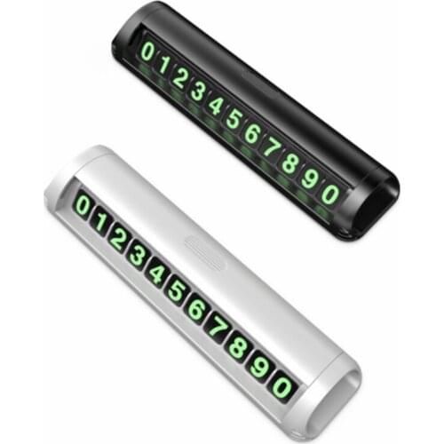 Hidden Switch Telephone Number Car Parking Card Car Styling Temporary Parking Card Phone Number Card Plate Auto Accessories