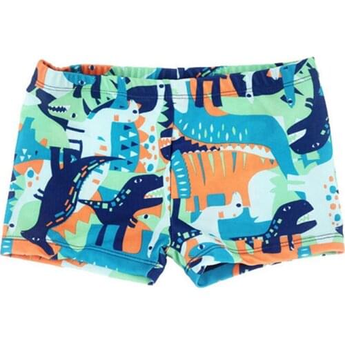 4-10 Y Boys One Piece Swimsuit Cartoon Animals Print Kids Swim Trunks Children Swimming Pool Suit Baby Sandy Beach Short