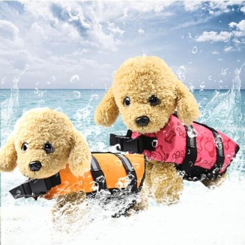 Dog Waterproof Dog Life Vest Puppy Rescue Swimming Wear Safety Clothes Vest Swimming Suit Outdoor Pet Dog Float Doggy Life Vests