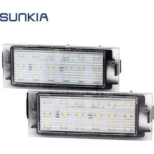 For Bnze Citan(Typ 415)/Smart 453 Fortwo LED Signal Lamp 18# High Quality SMD LED SUNKIA 2Pcs/set LED License Number Plate