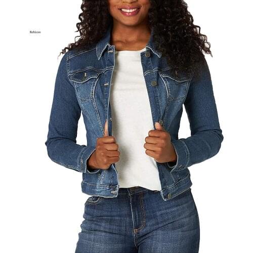 Plus Size Women Denim Jackets Casual Long Sleeve Cardigan Jacket New Slim Women Coat Veste Femme Chaqueta Mujer