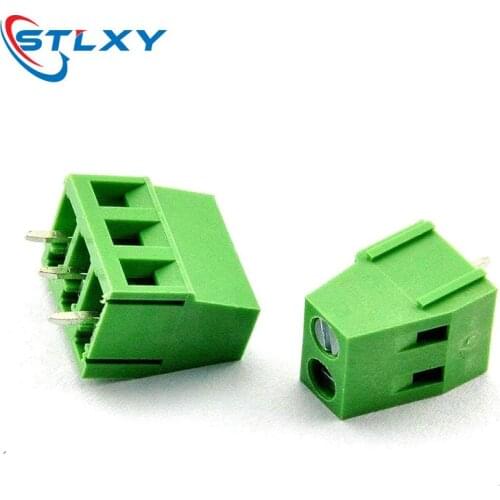 10PCS/LOT Terminals KF128-5.08-2P/3p KF128-2P 300V 10A Screw 2Pin 5.0mm Straight Pin PCB Screw Terminal Block Connector 22-12AWG