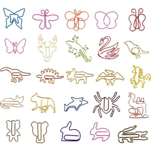 15 different shaped paper clips metal randomly sent Kawaii Paper Clips Kawaii Stationery Office Stationery Clips Metal Clip Cute