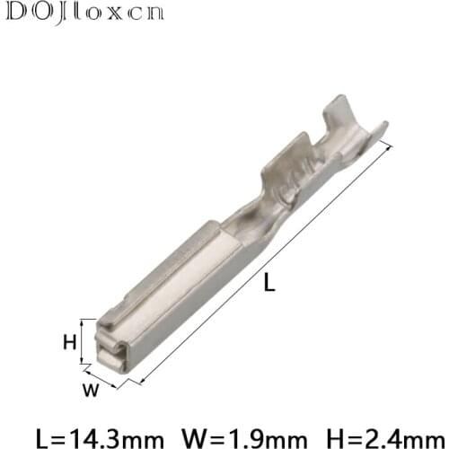 20/50/100/200/500/Pcs 1.2MM Aotomotiv Sıkma Terminali Gevşek Wire Pins Tyco Elektrik Su Geçirmez Kablo Konektörü DJ621YA-F1.2A