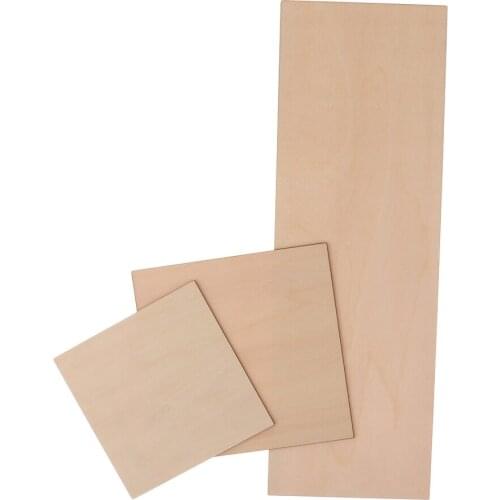 3 Sizes Blank Basswood Shapes Unfinished Wood Plaque Pieces DIY Decor Crafts