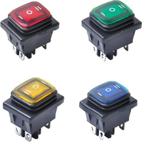 4pcs 6 Pin 3 Position Rocker Toggle Switch Waterproof High Quality