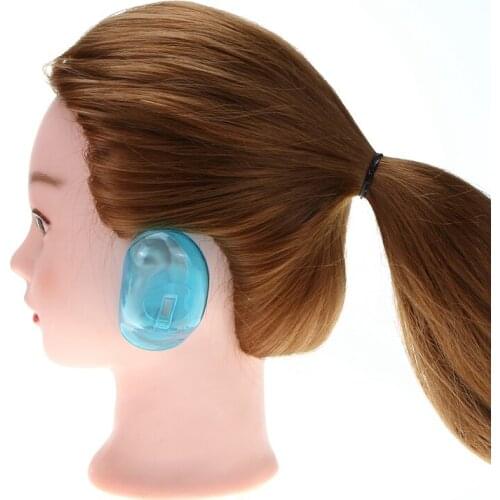 5 pair/set Pro Salon Clear Silicone Ear Cover Ear Protection Hair Dye Shield Protect Color Styling Tool Accessories Light Green