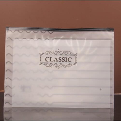 50pcs EVA leggings scarf clothing packaging zipper bag thickening plastic large pocket travel storage bag organizer