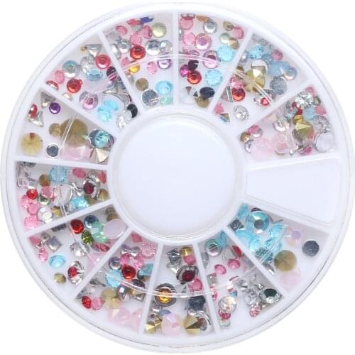 1Box(250Pcs) Acrylic Rhinestone For Needlework FlatBack Cabochon Scrapbook Decoration Craft DIY Embellishments Accessories