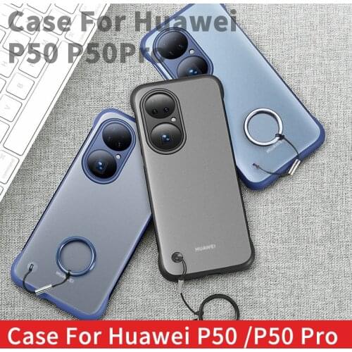Huawei P50 Phone Case Huawei P50pro Phone Case New Ultra-Thin Frosted Transparent Drop-Resistant Protective Case