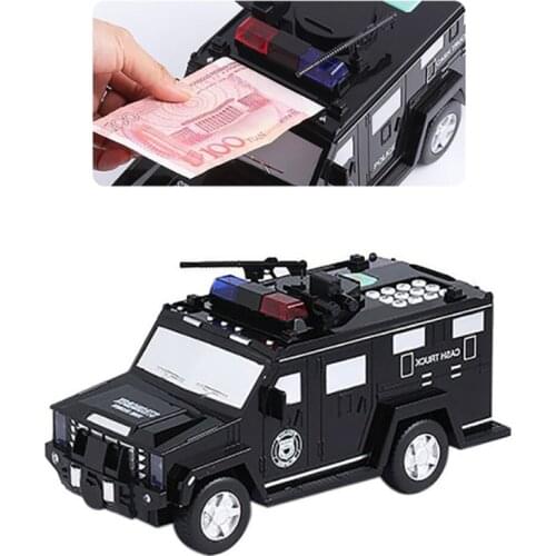 Children Piggy Bank Toy Banknote Car Creative Coin Operated Toy with Music Password Fingerprint Birthday Gift