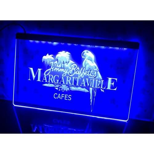 A110 Jimmy Buffett Margaritaville Led Neon Light Sign