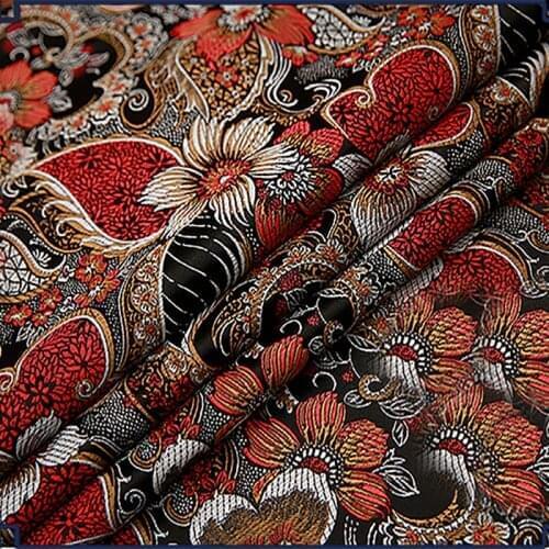 HLQON 75x100cm High quality Metallic Jacquard Brocade Fabric, jacquard yarn dyed fabric for clothing,bedding,bag,curtain