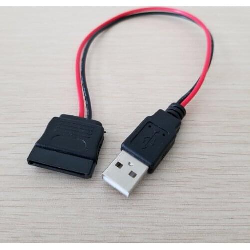 USB Male to 15Pin SATA Female Adapter Power Cable Cord 18AWG 30cm for Laptop 2.5 Hard Drive HDD SSD