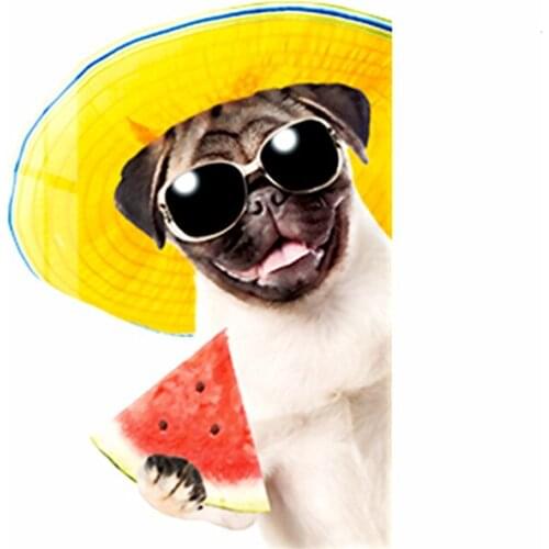 Summer Dog Patches for Clothing Biker Badge Heat transfer printing Strange things Animal Patch Clothes Stickers Christmas Gifts