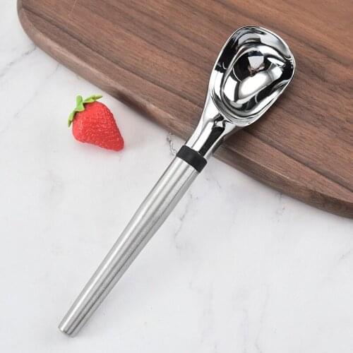 Ice cream spoon stacks kitchen mashed potatoes watermelon jelly yogurt digger spring handle dessert spoon kitchen accessories