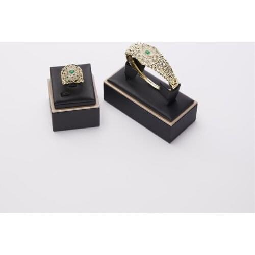 Moroccan Caftan wedding gold jewelry set green stone fashion jewelry set copper high quality jewelry set