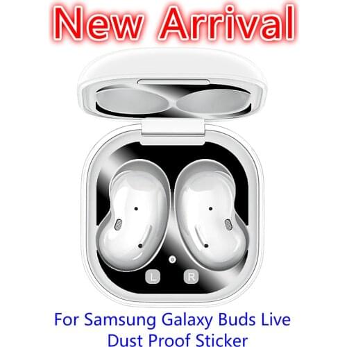 Metal Dust Sticker For Samsung Galaxy Buds Live Case Cover Accessories Protection Guard Skin Protecting Buds From Iron Shavings