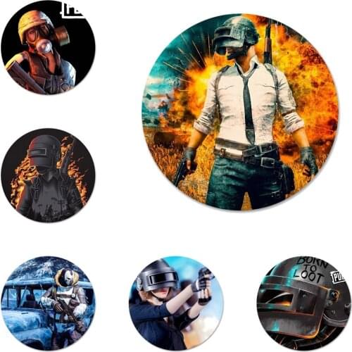 Fashion PUBG Game Icons Pins Badge Decoration Brooches Metal Badges For Clothes Backpack Decoration 58mm