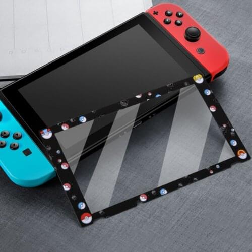 Cartoon Switch Screen Protector Games Accessories For Nintendo Switch Console Protection Cover Kawaii Case Colorful HD Film