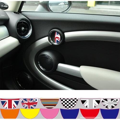 Aliauto 2 x car sticker Inside door handle sticker For BMW MINI COOPER Countryman R50 R52 R53 R55 R56 R57 R58 R59 R60 R61 R62