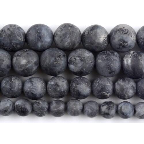 Natural Dull Polish Labradorite Stone Round Loose Spacer Beads For Jewelry Making DIY Bracelet Handmade 4/6/8/10/12mm