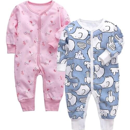Baby Sleepwear Infant Pajama Newborn Clothing 100% cotton 3 6 9 12 18 24 Months Baby Sleeper 2Piece/lot
