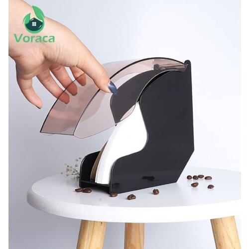 Dustproof Coffee Filter Paper Storage Box with Cover Hand Drip Coffee V60 Filter Paper Holder Rack Dispenser Stand Barista Tools