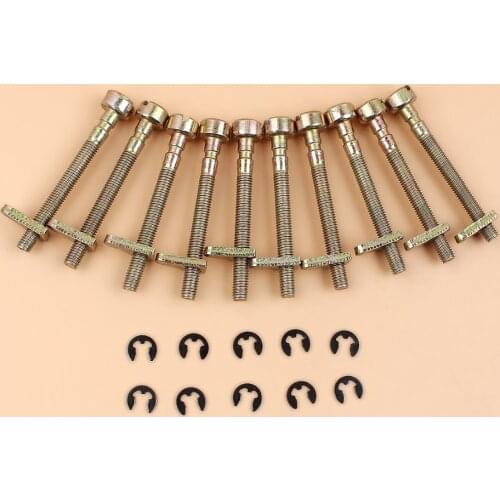 10Pcs/lot Chain Tensioner Adjuster Screw For Partner 350 351 Poulan 295 2775 2900 4620 Chainsaw