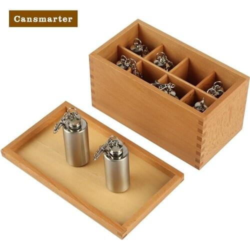 Temperature Bottles Sensory Skill Toys Montessori Daily Life Practice Boxs Beech Wood Toy Children Educational Games