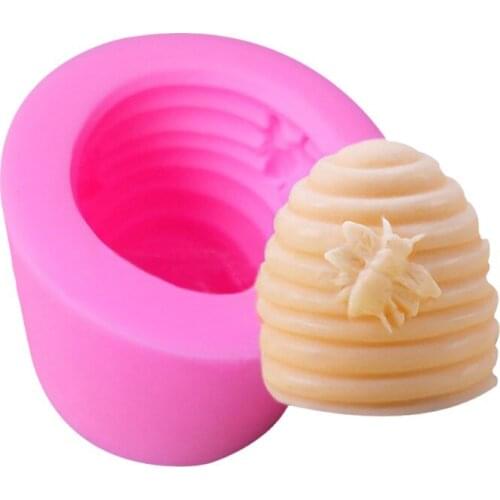 Silicone 3D Bee Hive Fondant Soap Candle Mould Cake Sugarcraft Handmade Mold
