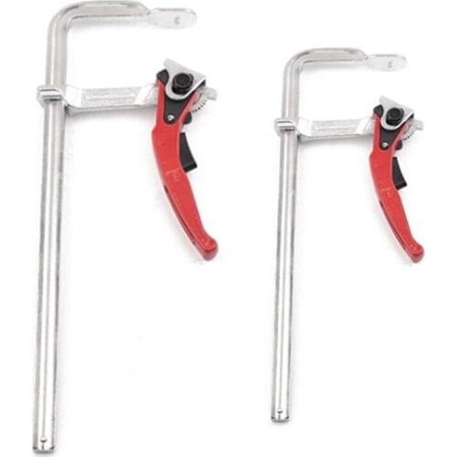 Clamp Heavy Duty Steel Ratcheting F Clamp Bar Quick Release for MFT Guide Rail System Woodworking Clamping