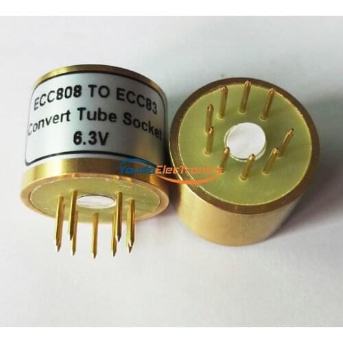 1PC ECC808 TO ECC83 6.3V Vacuum Tube socket Convert Adapter for AMP DIY
