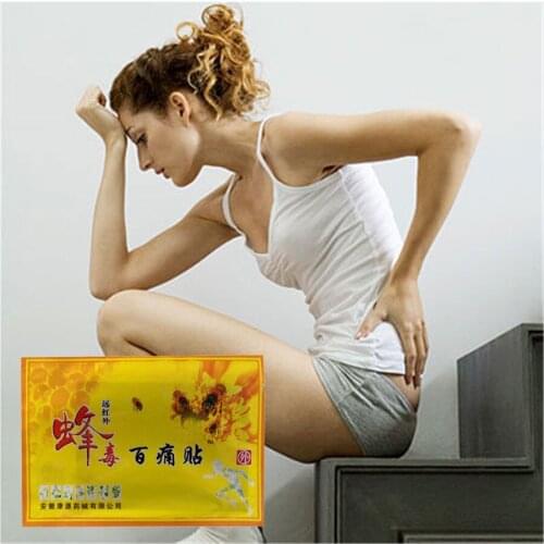 10 Packs Wild Bee venom Body Massage Patches Far infrared Analgesic Plaster for Cure Waist/Rheumatism Arthritis Pain Relief