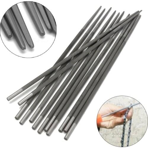 12PCS 3/16'' Chainsaw Round Files For Sharpenning Chains Saw Sharpener