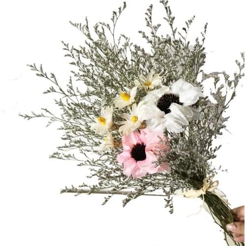 130G Dried Flowers Bunch for Wedding Dry Bouquet Home Office Decorate