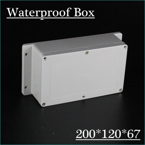 200*120*67mm Instrument plastic junction box plastic enclosure belt ears shell ip68 plastic waterproof enclosure