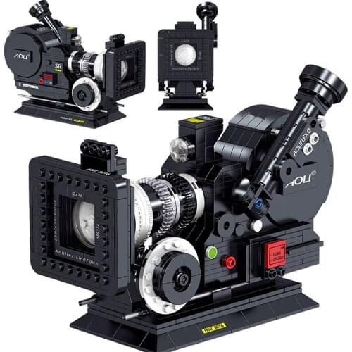 2021 Retro Creative Moc Video Camera Building Blocks Set Bricks Classic Model Educational DIY Toys For Kids Xmas Birthday Gift