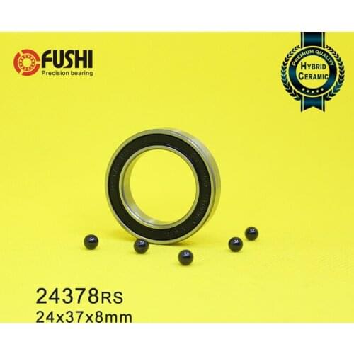 24378 Hybrid Ceramic Bearing 24x37x8mm ABEC-1 (1 PC) Bicycle Hub 24378RS Si3N4 Ball Bearings 24378-2RS MR24378 H8 2RS