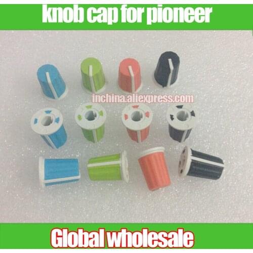 4pcs color mixer potentiometer knob / mixer equalizer EQ disc player CD knob cap blue green orange black 270 degree