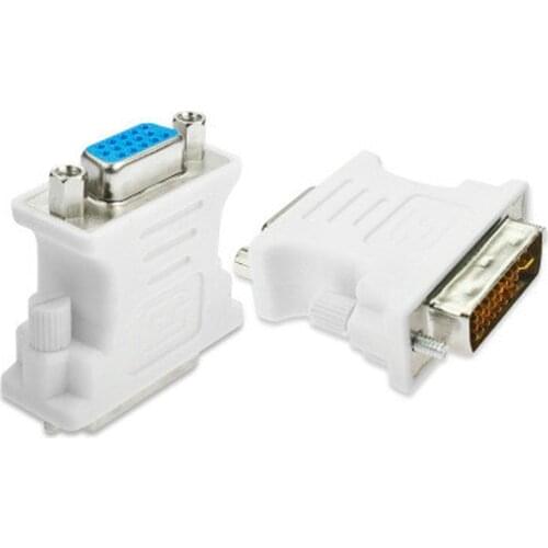 In Stock DVI D Male To VGA Female Socket Adapter Converter VGA To DVI/24+1/24+5 Pin Male To VGA Female Adapter Converter Hot