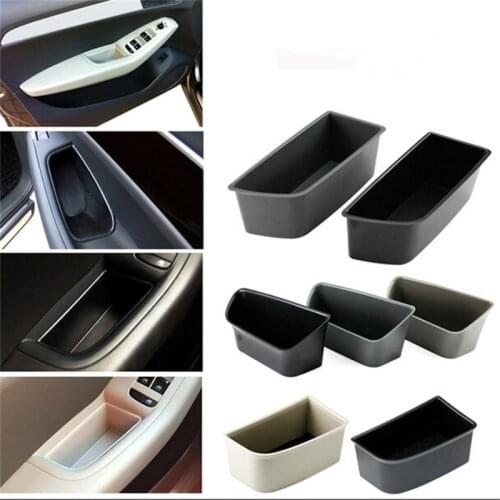 Car Styling Accessories Door Inner Handle Armrest box Glove Console container Storage Tray Pallet Case For Audi A4 B8 A5 S5 Q5