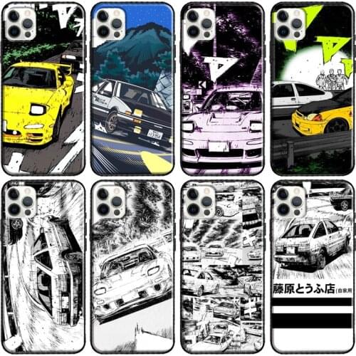 Initial D Mountain Drift Racing Phone Case For Apple iPhone 11 Pro Max 12 mini X XR XS Max 8 7 Plus SE 2020 Cover Shell