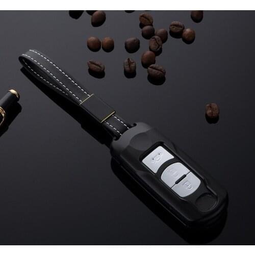 Aluminum Alloy Car Key Case Key Cover case Key Shell For Mazda CX-4 CX-5 CX-7 Atenza Alexa Smart Key Auto Accessories