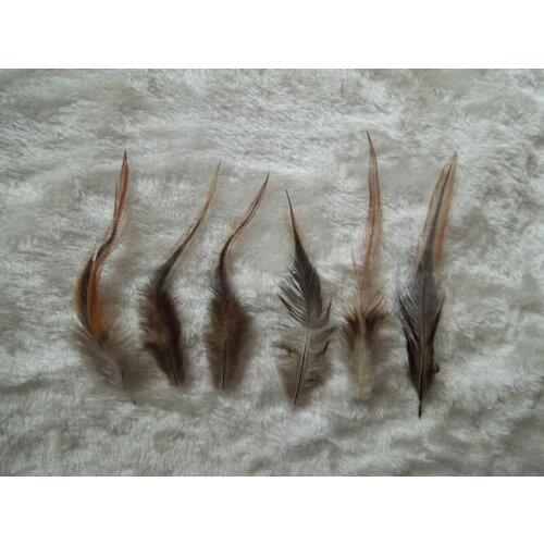 Decorative Feathers! 200Pcs/Lot! 4-6" Black Middle Saddle Badger ROOSTER NATURAL HACKLE FEATHERS ,Feathers Decoration