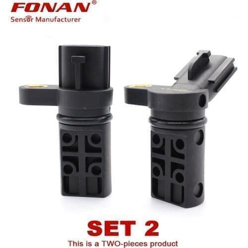 Set of 2 Camshaft Crankshaft Position Sensor Left & Right For Nissan Teana I 2.3 3.5 2003/10-2008/06 VQ23DE VQ35DE