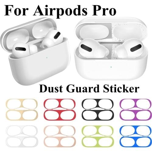 2PCS Dust Guard For Apple AirPods Pro Protective Film for Air pods pro 3 2 1 Cover Sticker for airpods 2 1 skin protected case